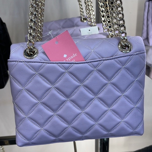 Kate Spade WKRU7074 Natalia Small Flap Crossbody In Lilac Frost - Picture 9 of 16